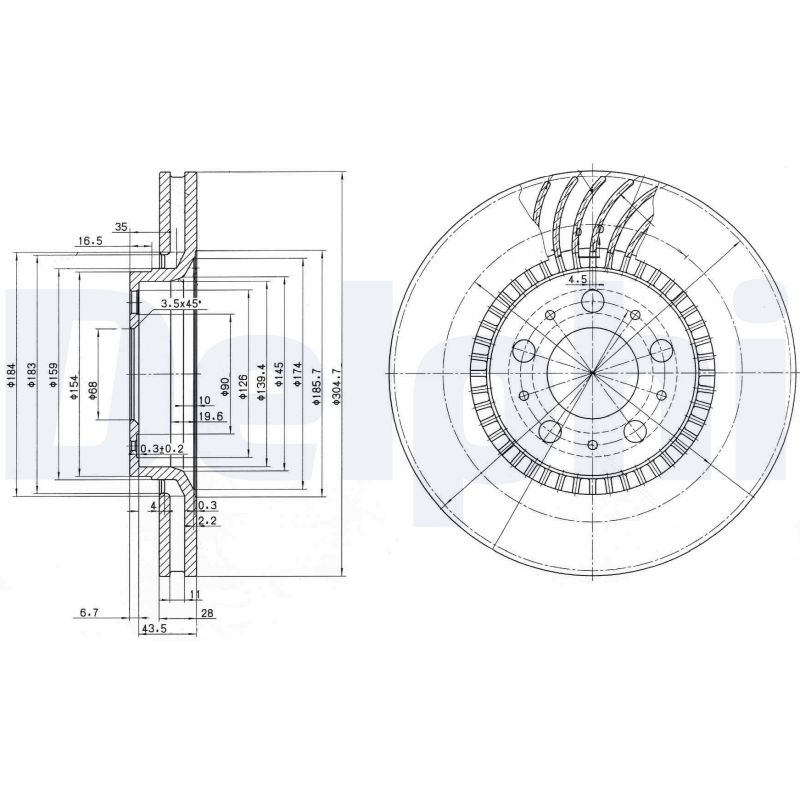 Discofreno - BG9514 DELPHI