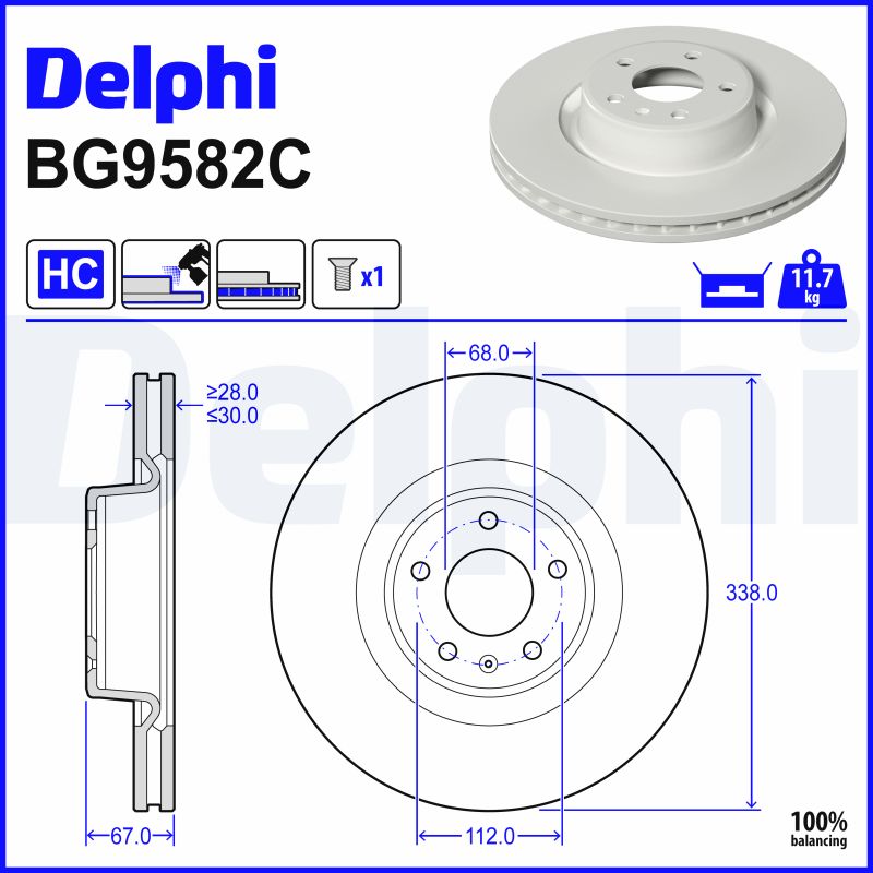 Discofreno - BG9582C DELPHI