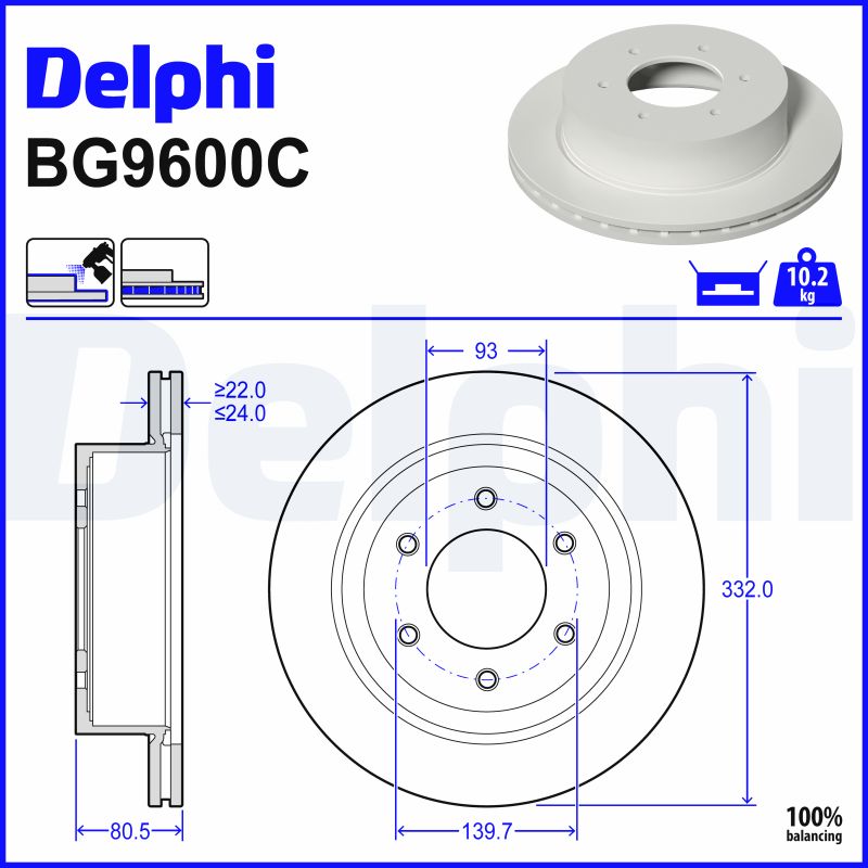 Discofreno - BG9600C DELPHI