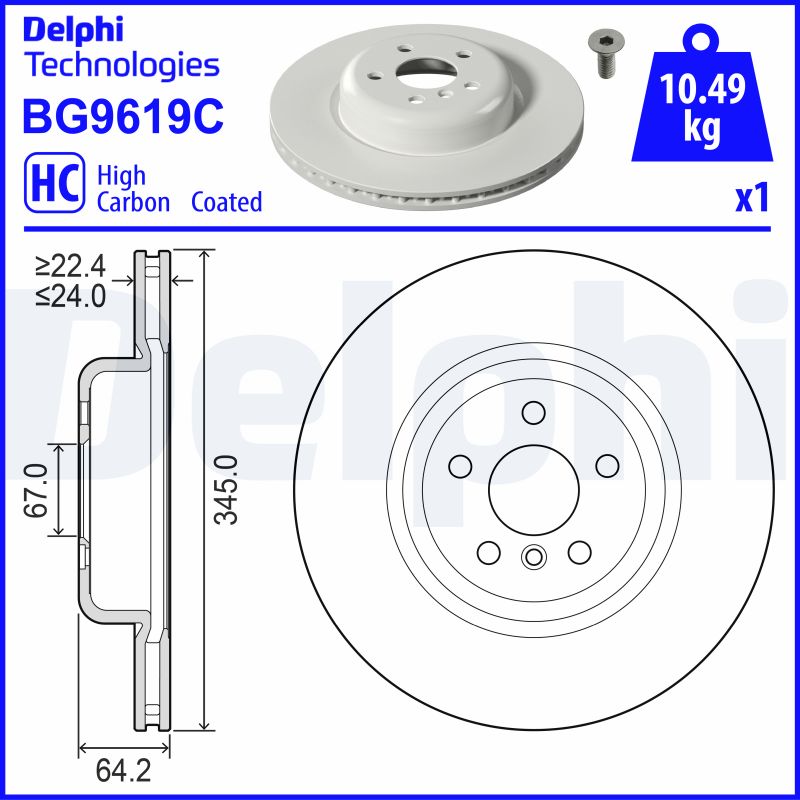 Discofreno - BG9619C DELPHI