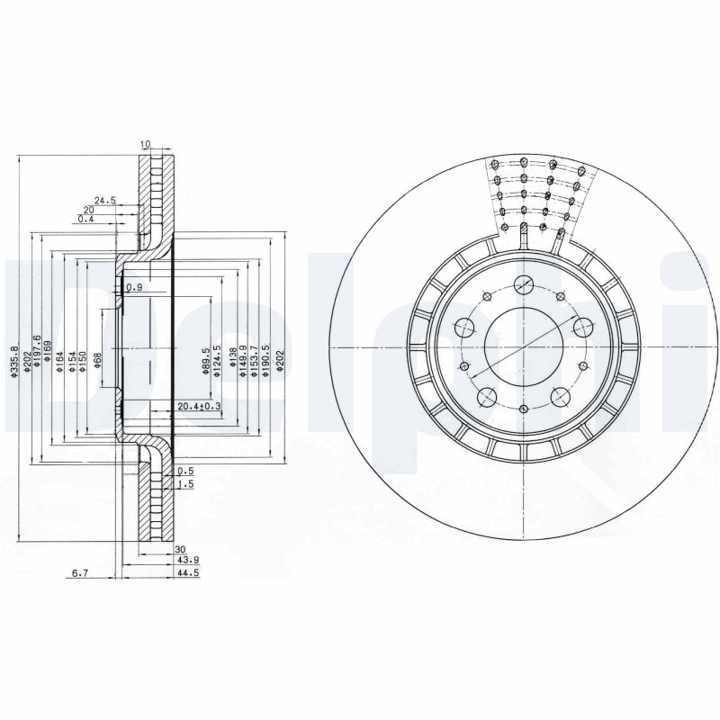 Brake Disc - BG9783C DELPHI