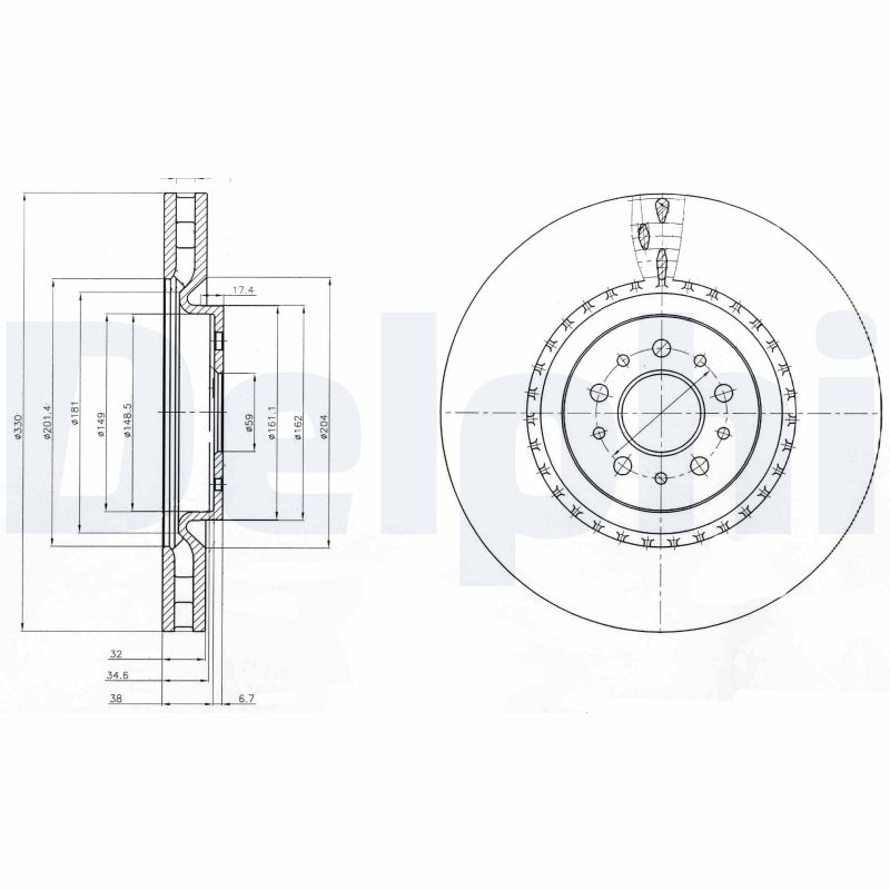 Discofreno - BG9843 DELPHI