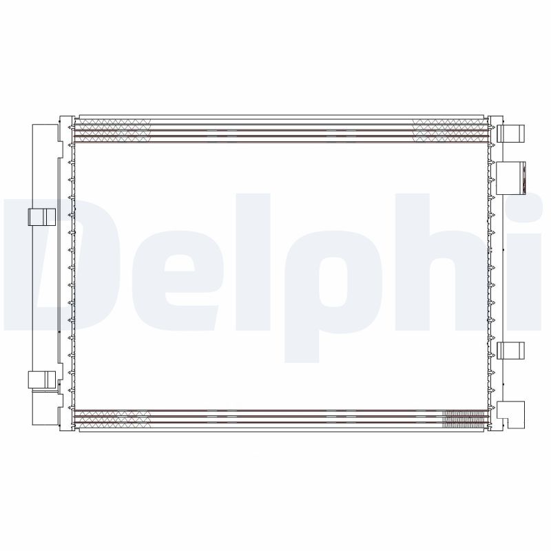 Condenser, air conditioning - CF20306 DELPHI