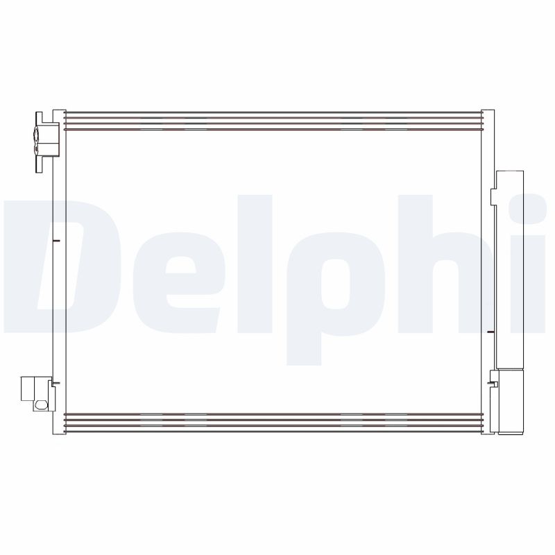 Condenser, air conditioning - CF20415 DELPHI