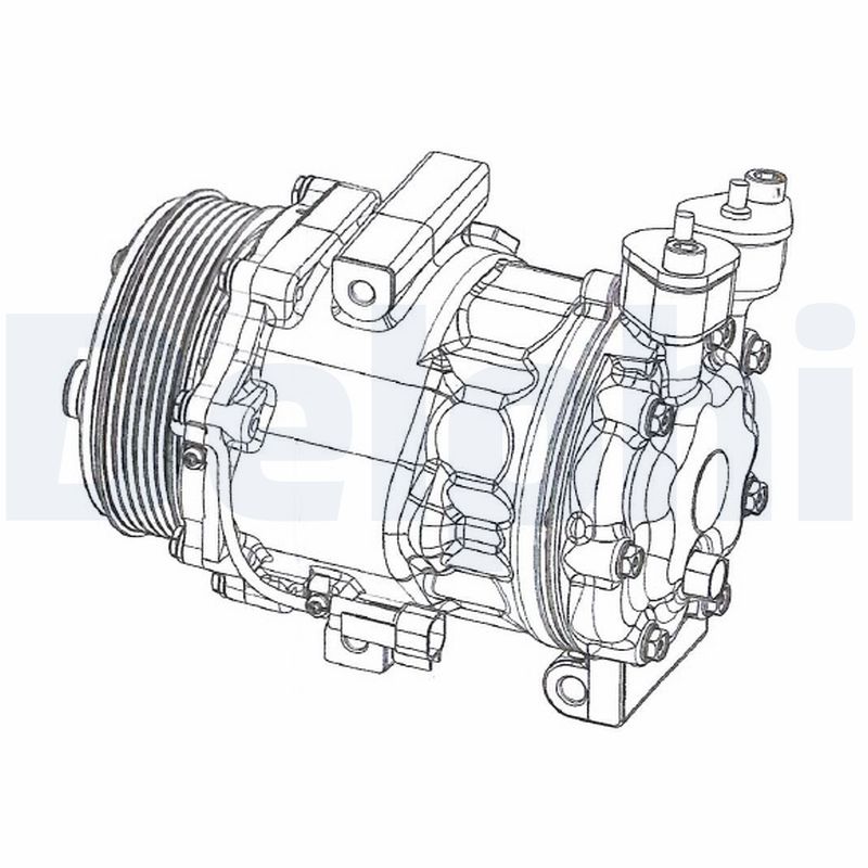 Compressor, air conditioning - CS20351 DELPHI