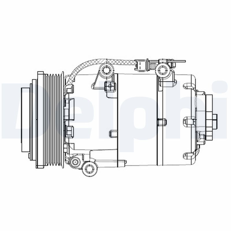 Compressor, air conditioning - CS20358 DELPHI