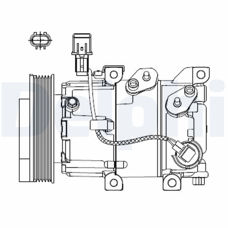 Compressore, Climatizzatore - CS20518 DELPHI
