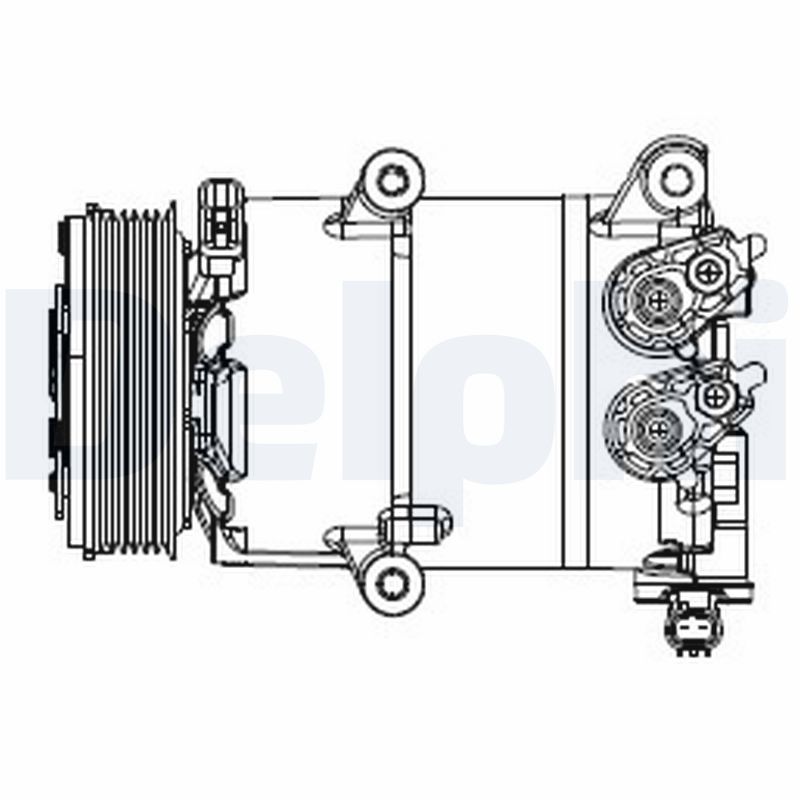 Compressor, air conditioning - CS20553 DELPHI