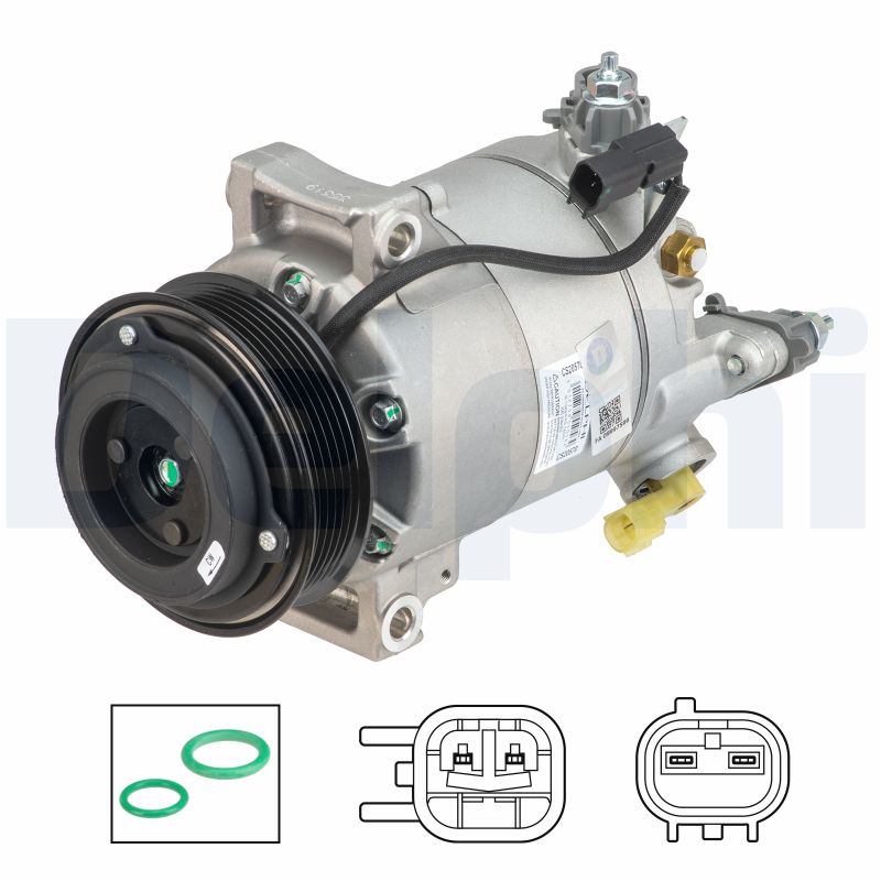 Compressor, air conditioning - CS20570 DELPHI