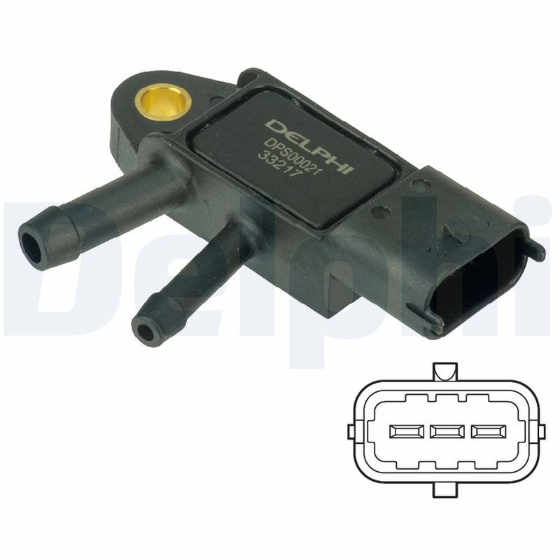 Sensor, exhaust pressure - DPS00021 DELPHI