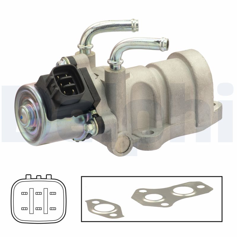 Valvola ricircolo gas scarico-EGR - EG10439-12B1 DELPHI