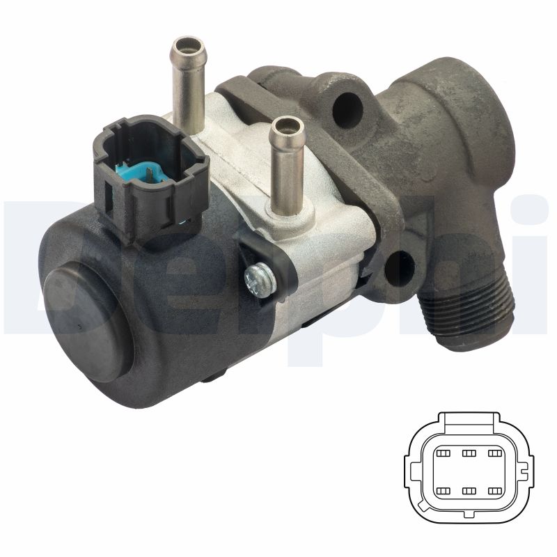 Valvola ricircolo gas scarico-EGR - EG10456-12B1 DELPHI