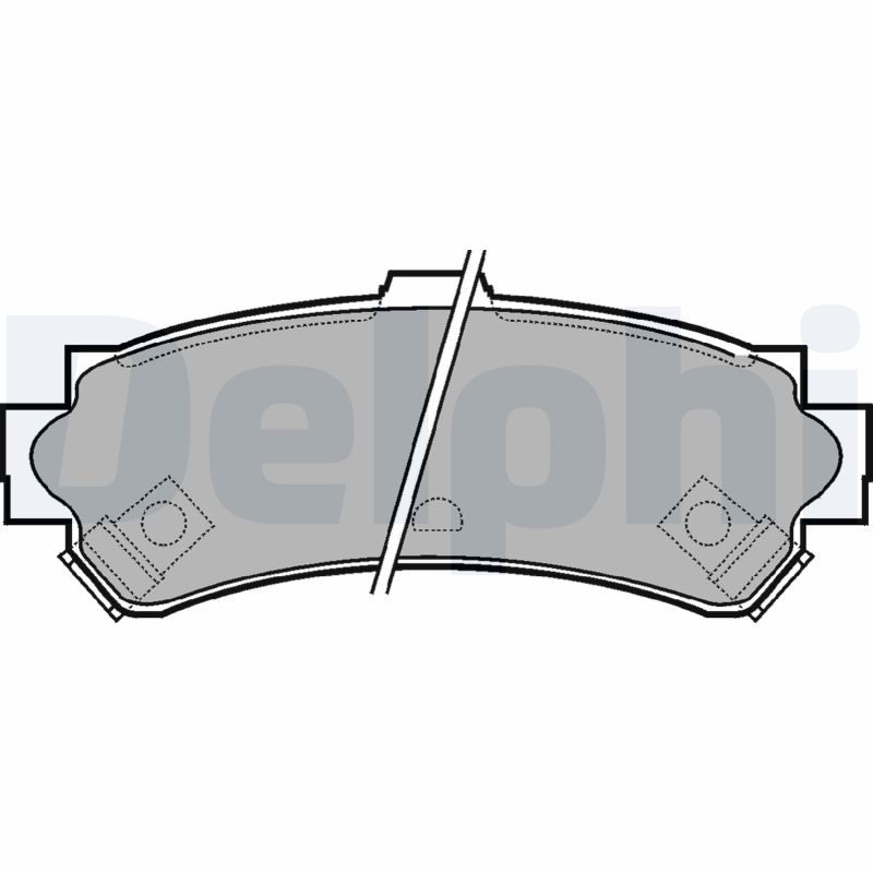 Brake Pad Set, disc brake - LP1012 DELPHI