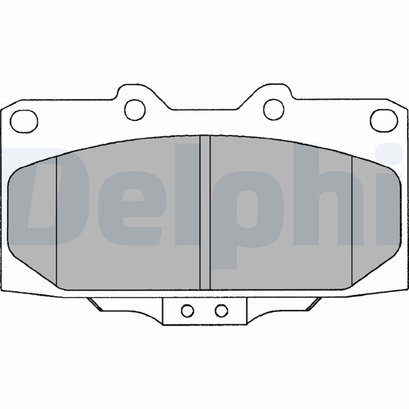 Brake Pad Set, disc brake - LP1020 DELPHI
