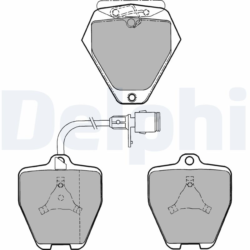Brake Pad Set, disc brake - LP1024 DELPHI