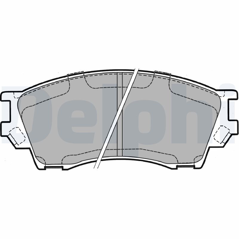 Brake Pad Set, disc brake - LP1063 DELPHI
