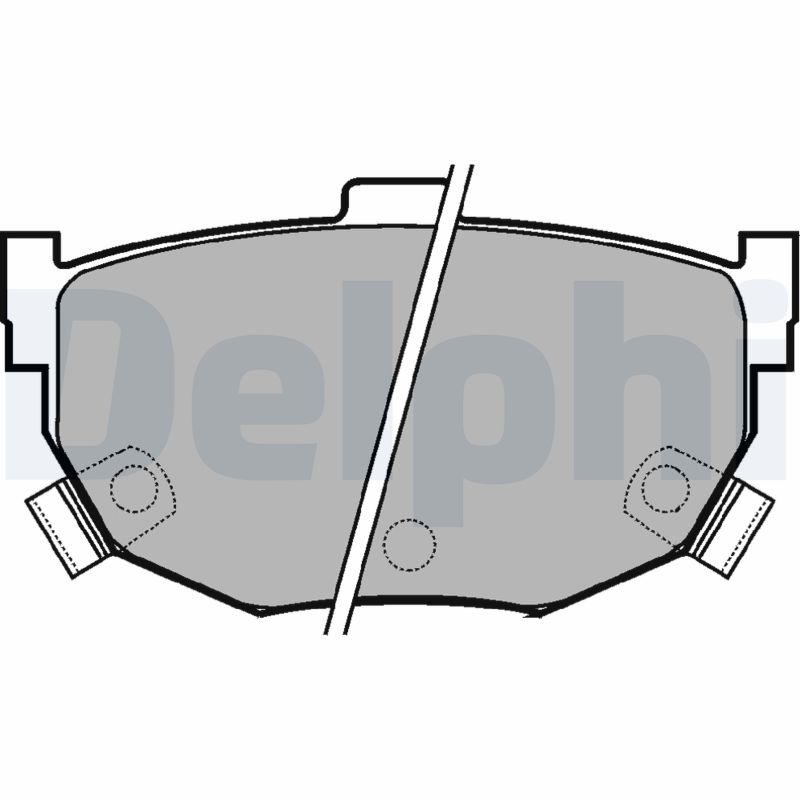 Brake Pad Set, disc brake - LP1073 DELPHI