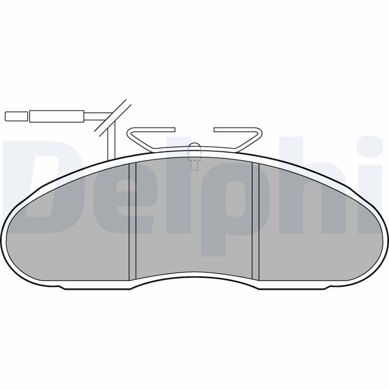 Kit pastiglie freno, Freno a disco - LP1105 DELPHI