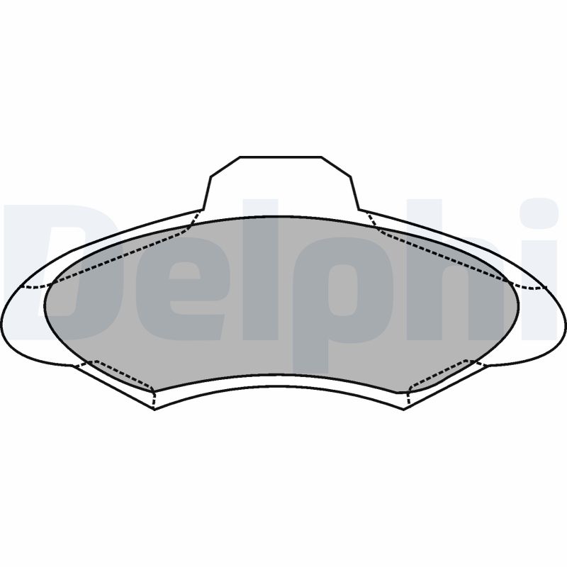 Brake Pad Set, disc brake - LP1139 DELPHI