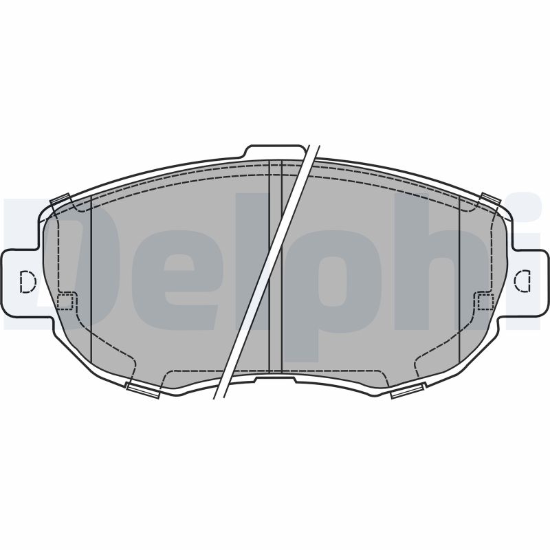 Brake Pad Set, disc brake - LP1140 DELPHI