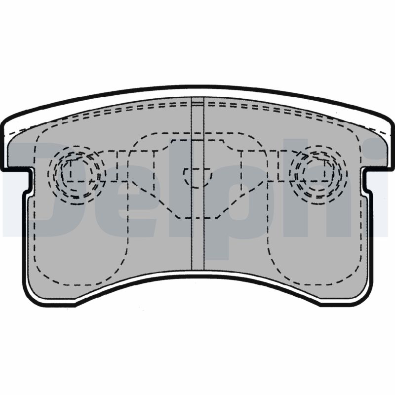 Brake Pad Set, disc brake - LP1141 DELPHI