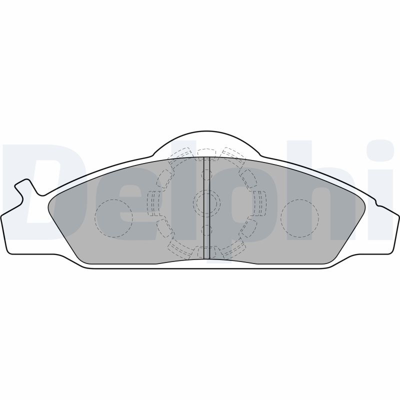 Brake Pad Set, disc brake - LP1145 DELPHI