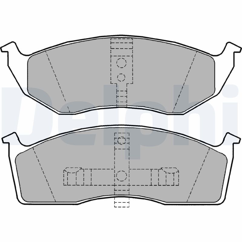 Brake Pad Set, disc brake - LP1164 DELPHI
