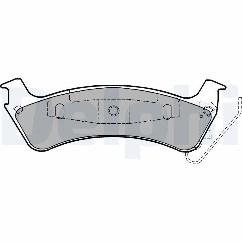 Brake Pad Set, disc brake - LP1183 DELPHI