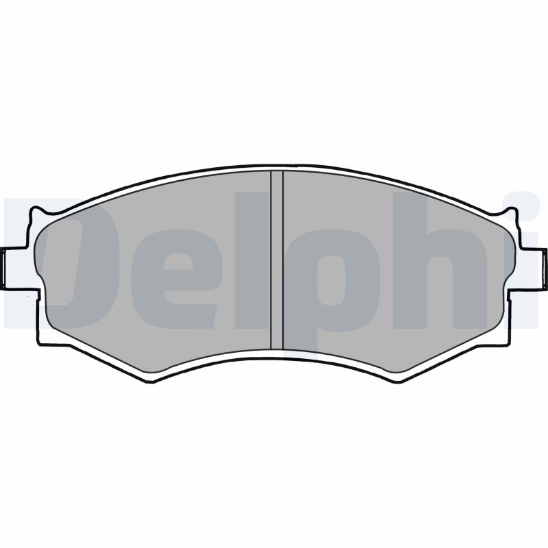 Brake Pad Set, disc brake - LP1228 DELPHI