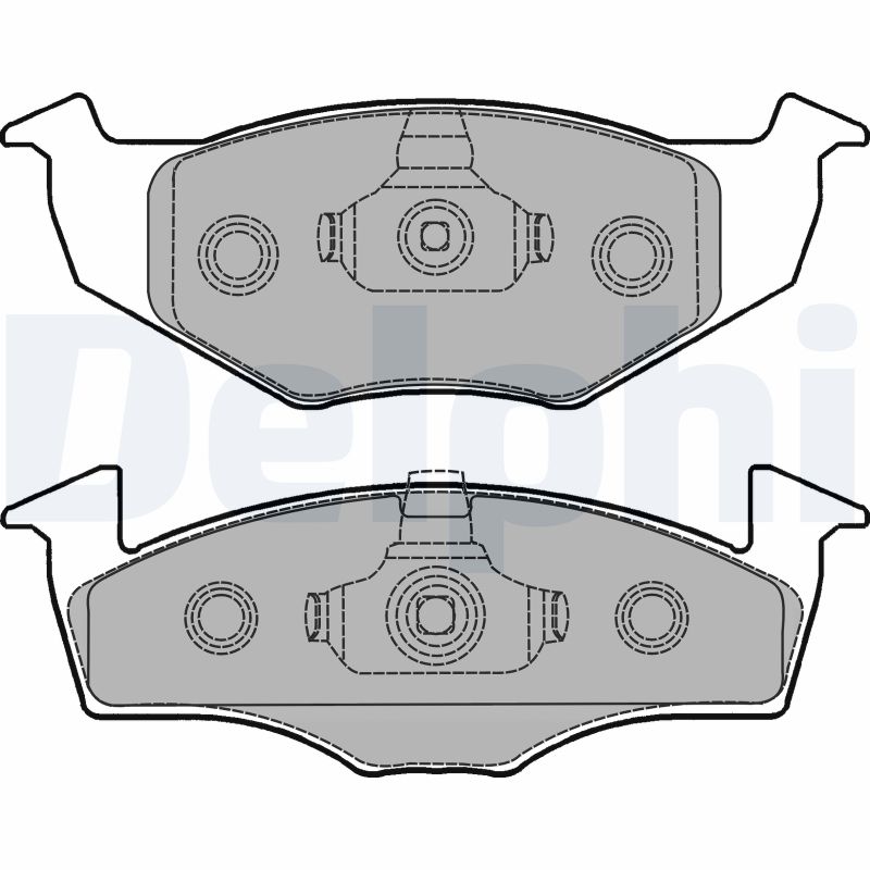 Brake Pad Set, disc brake - LP1249 DELPHI