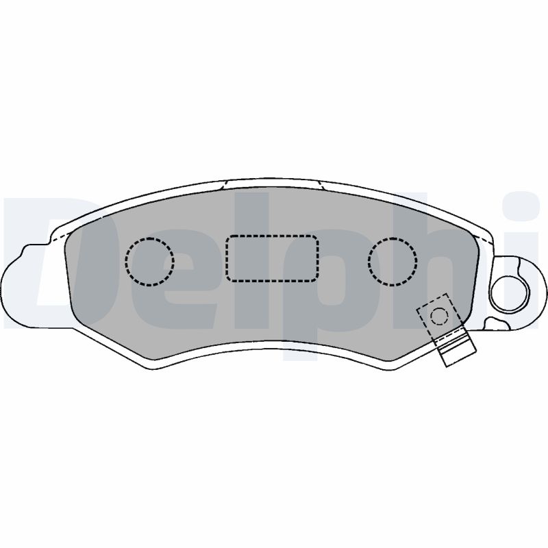 Brake Pad Set, disc brake - LP1318 DELPHI