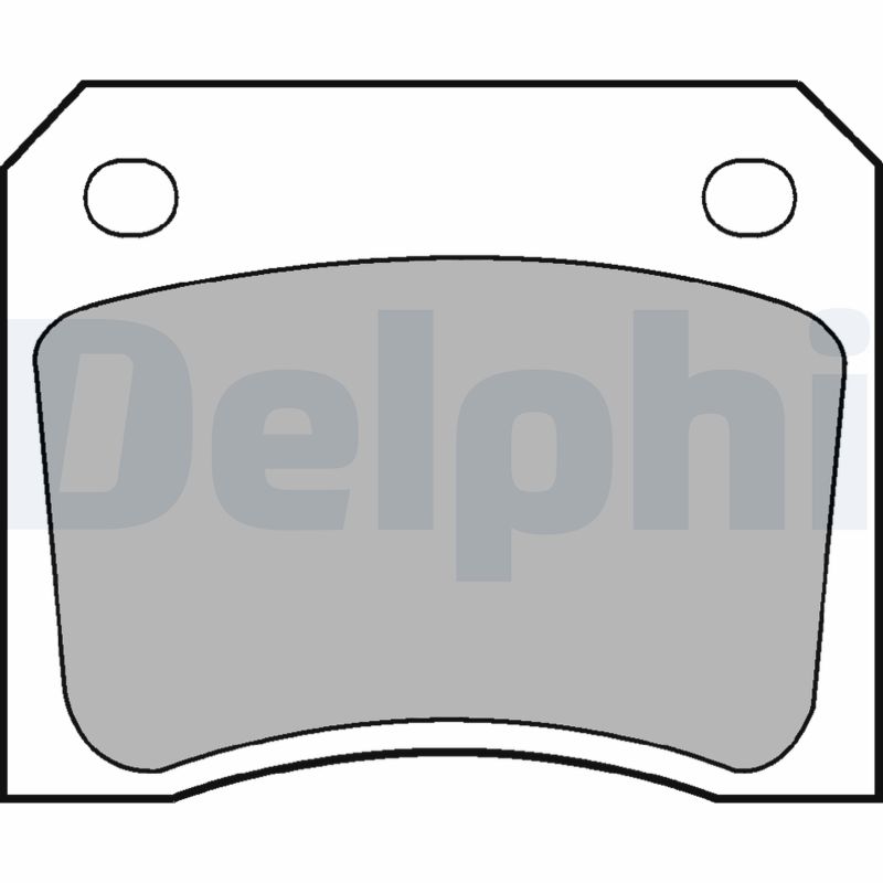 Brake Pad Set, disc brake - LP133 DELPHI