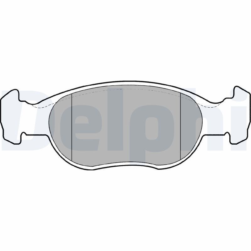 Brake Pad Set, disc brake - LP1385 DELPHI