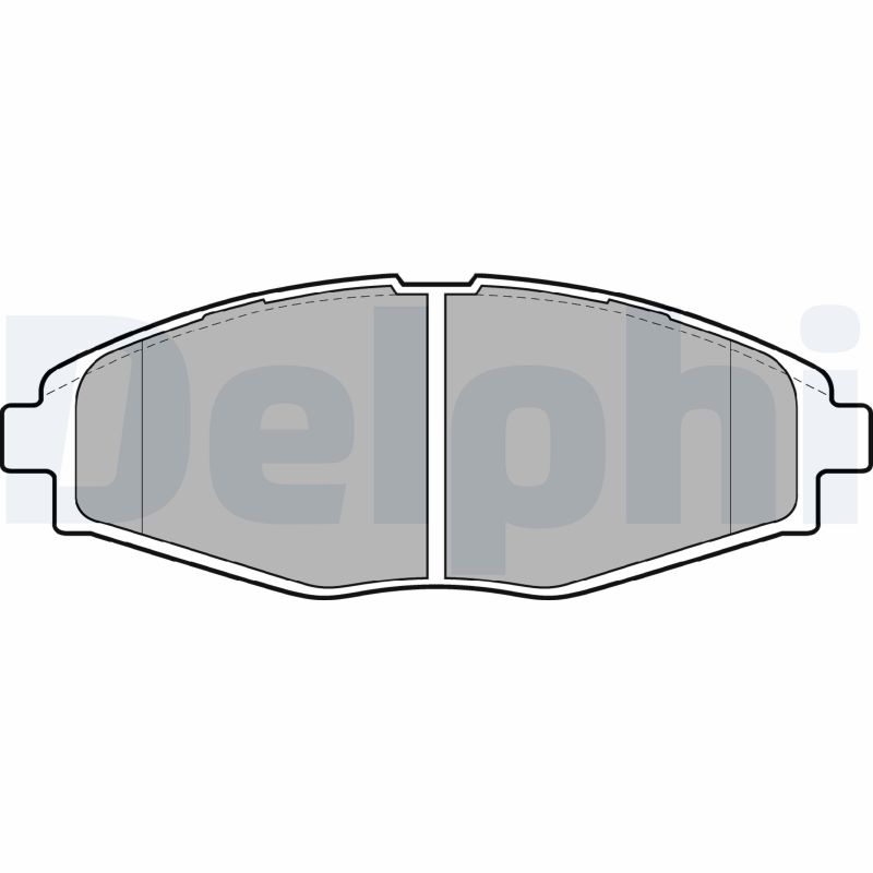 Kit pastiglie freno, Freno a disco - LP1390 DELPHI