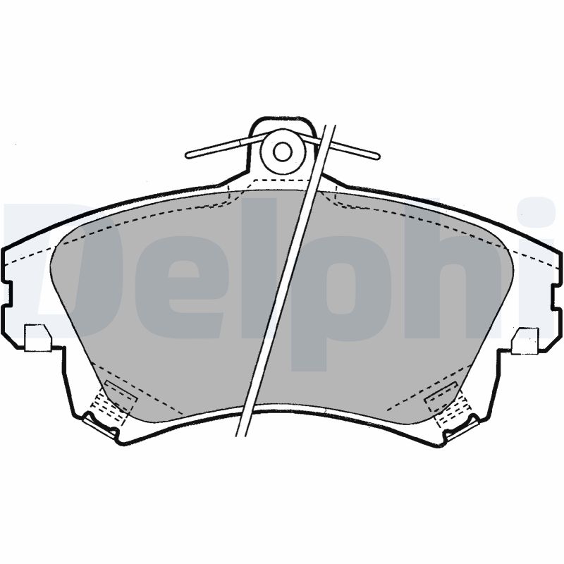 Kit pastiglie freno, Freno a disco - LP1398 DELPHI