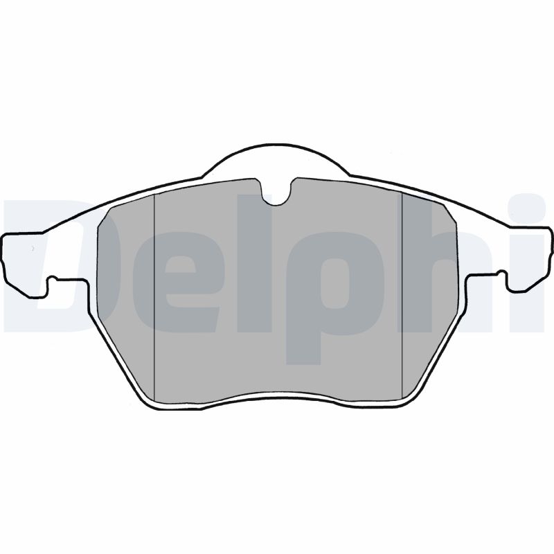 Brake Pad Set, disc brake - LP1407 DELPHI