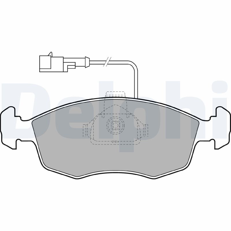 Brake Pad Set, disc brake - LP1416 DELPHI