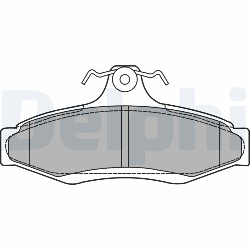 Brake Pad Set, disc brake - LP1424 DELPHI