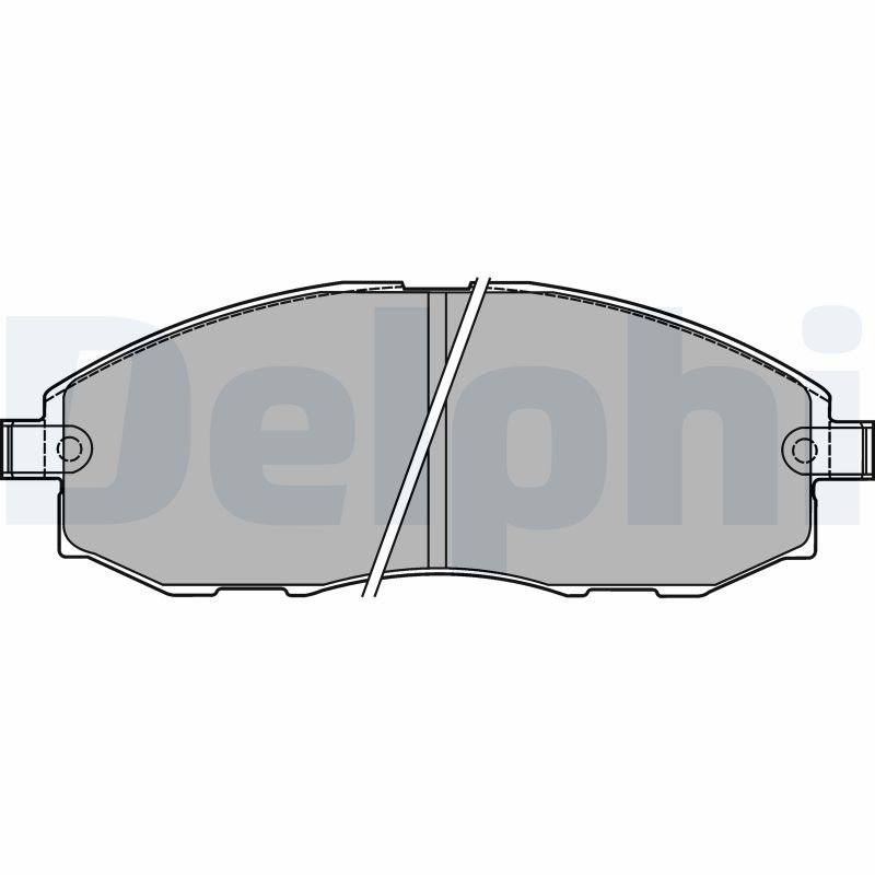 Brake Pad Set, disc brake - LP1434 DELPHI