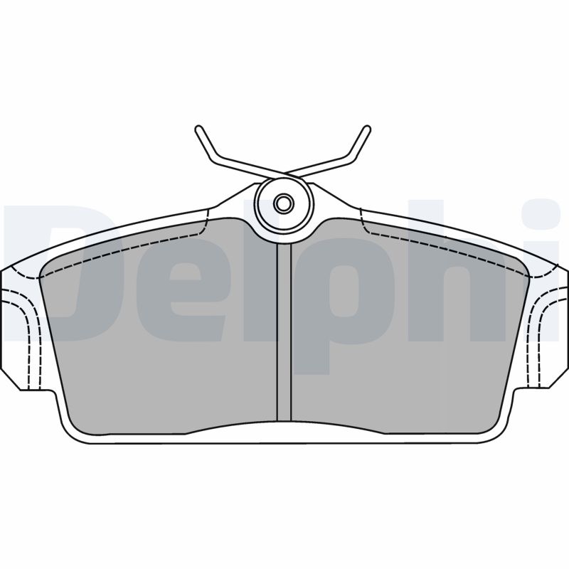 Brake Pad Set, disc brake - LP1435 DELPHI