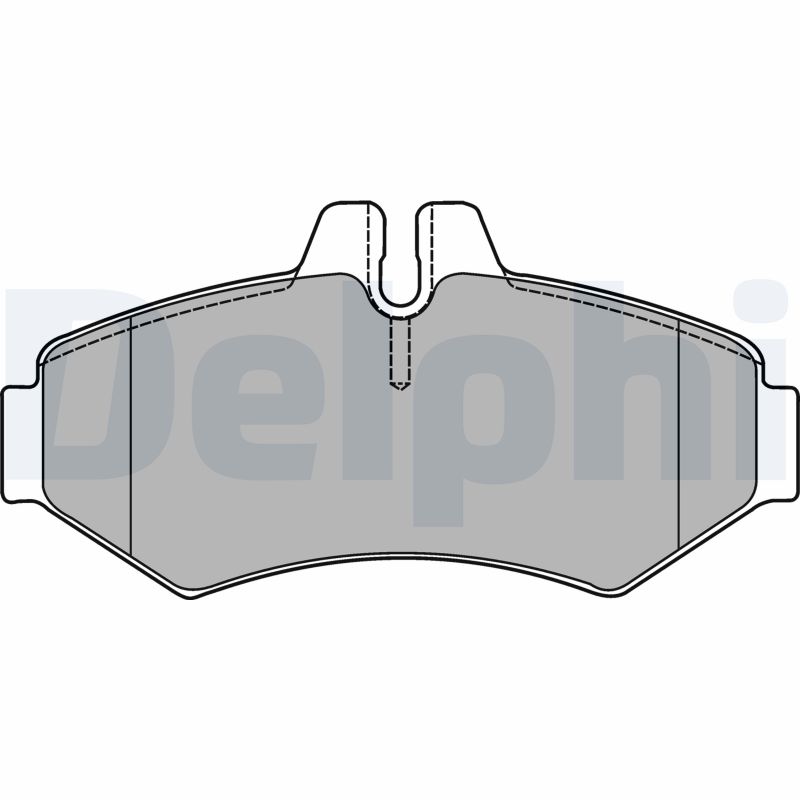 Brake Pad Set, disc brake - LP1437 DELPHI