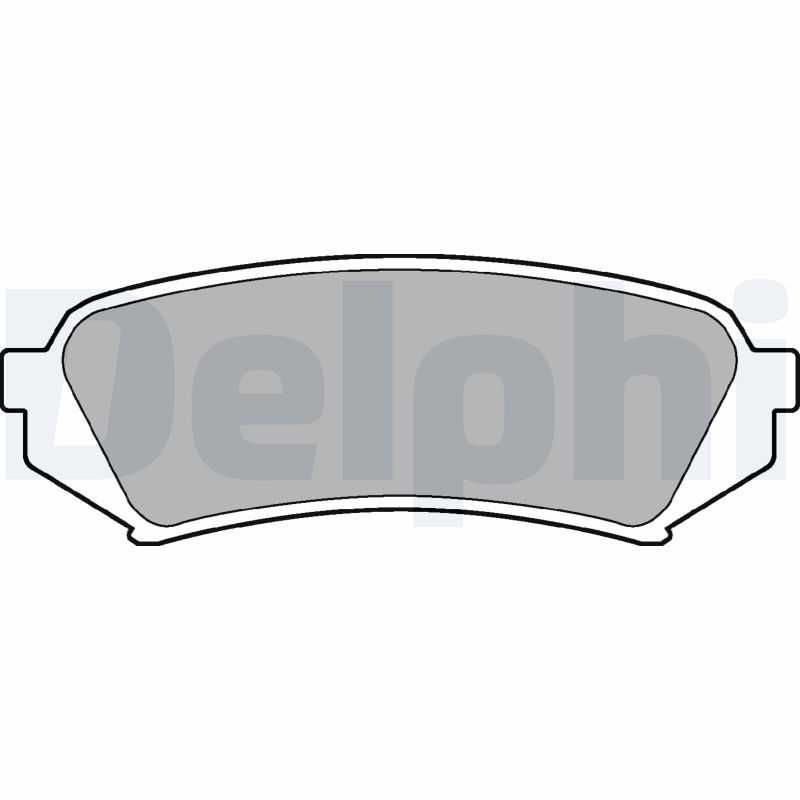 Brake Pad Set, disc brake - LP1438 DELPHI