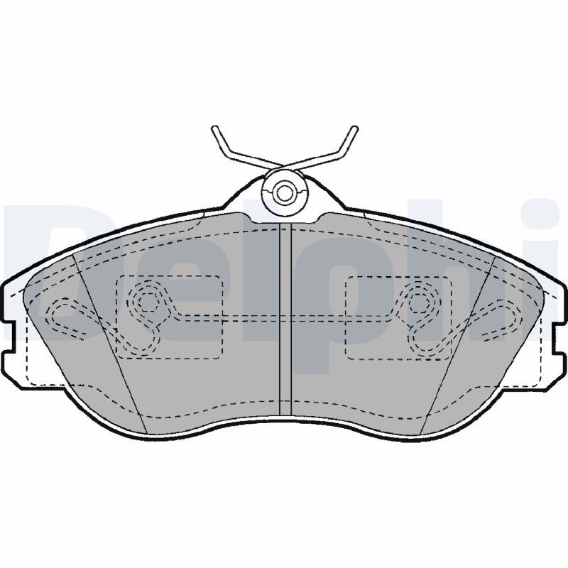 Brake Pad Set, disc brake - LP1445 DELPHI
