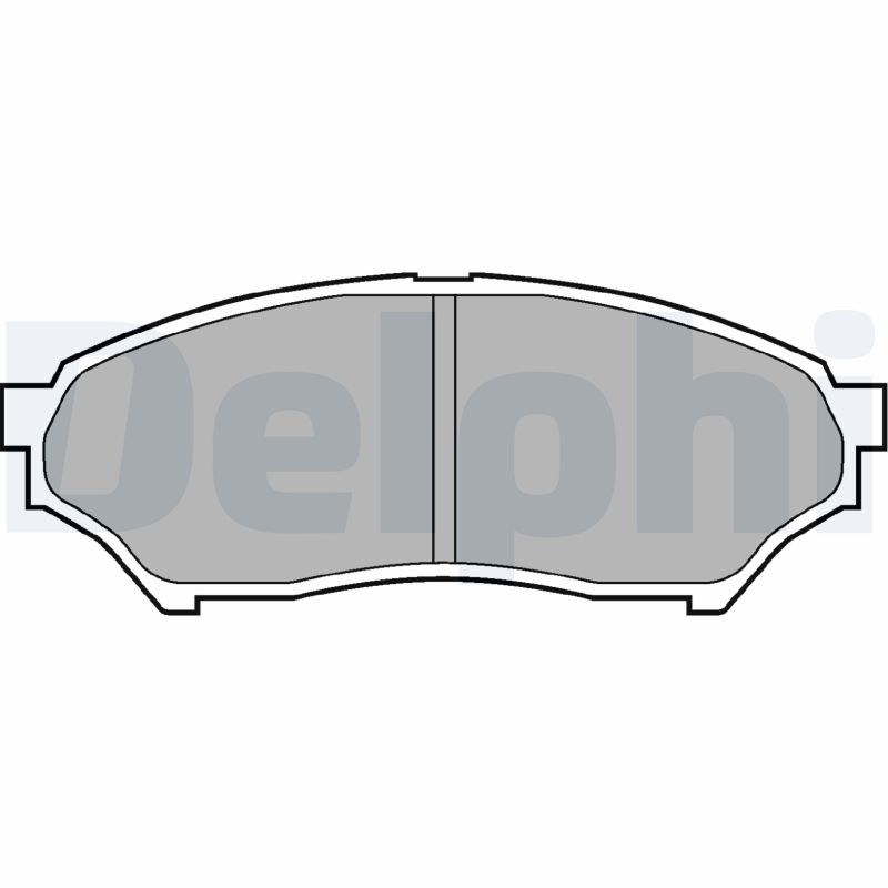 Brake Pad Set, disc brake - LP1448 DELPHI