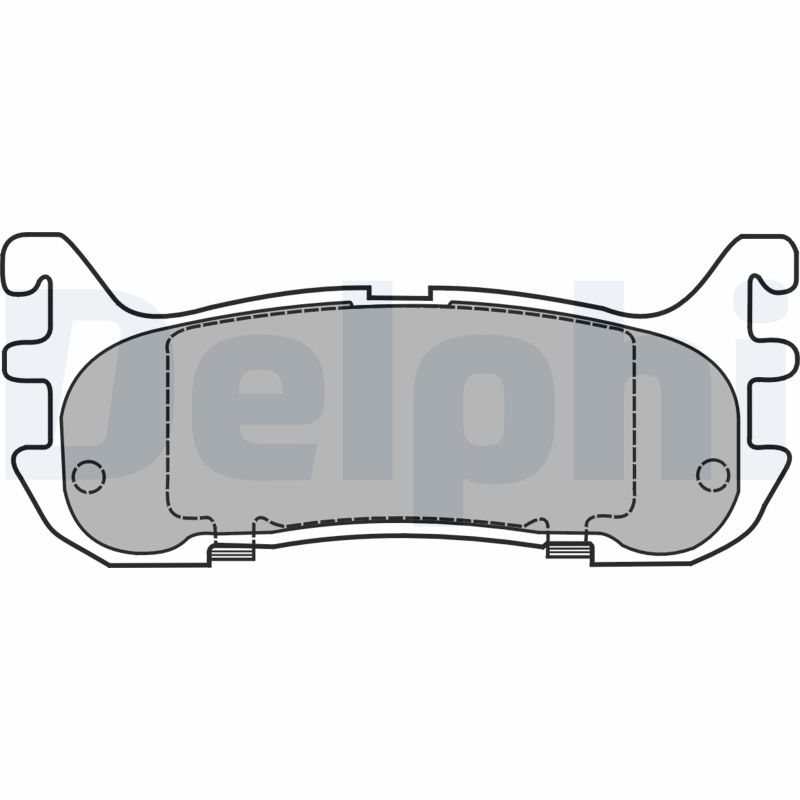Brake Pad Set, disc brake - LP1452 DELPHI
