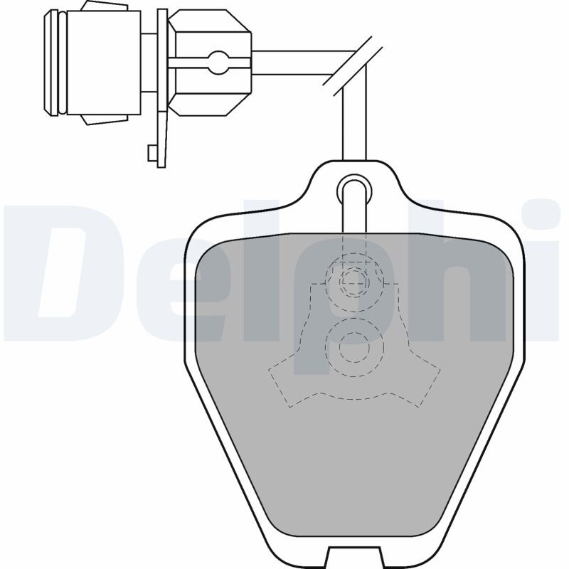 Brake Pad Set, disc brake - LP1463 DELPHI