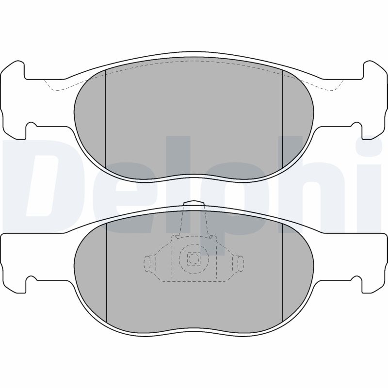 Brake Pad Set, disc brake - LP1474 DELPHI