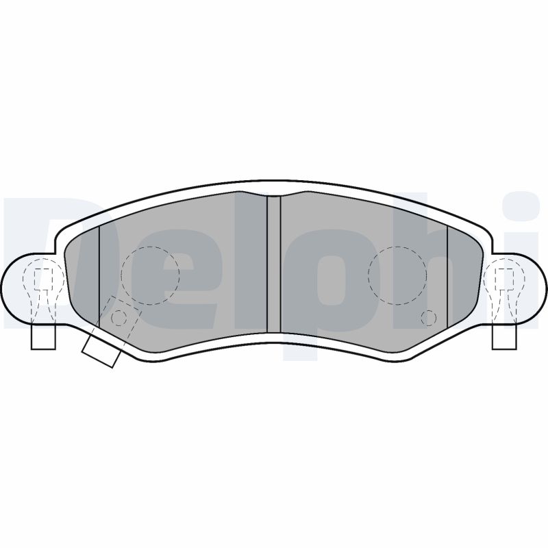 Brake Pad Set, disc brake - LP1500 DELPHI