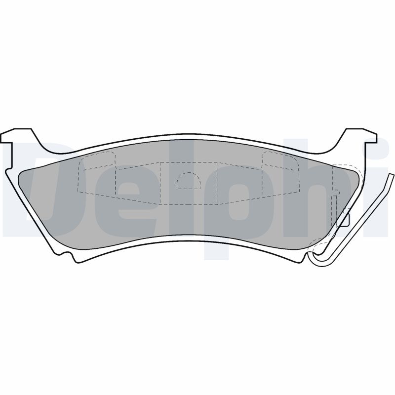 Kit pastiglie freno, Freno a disco - LP1501 DELPHI
