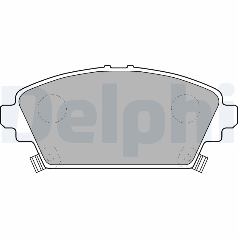 Brake Pad Set, disc brake - LP1503 DELPHI